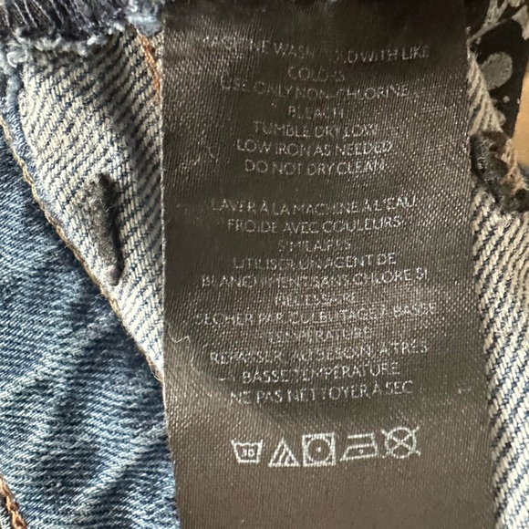 EUC We The Free Augusta Barrel Jeans Grey Skies Size 32 - Picture 11 of 12